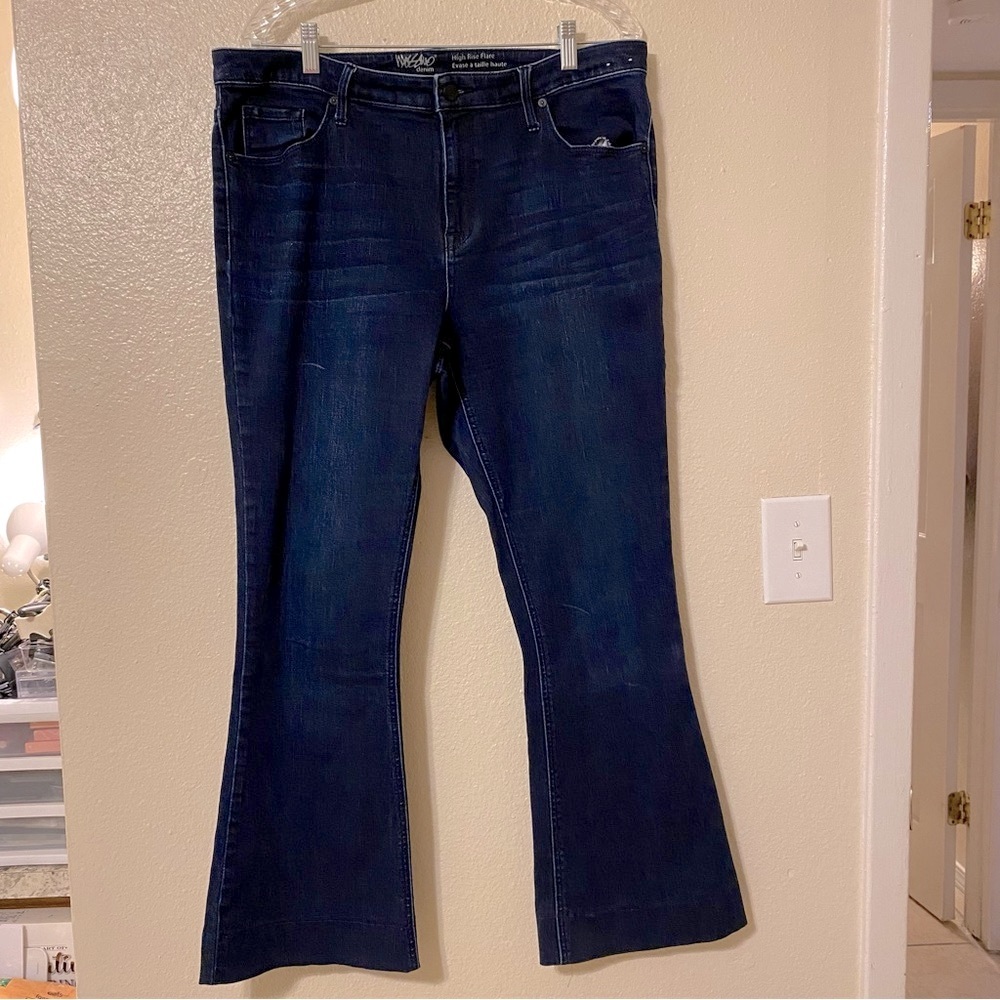 Massimo denim high rise flare jeans Size 14R
